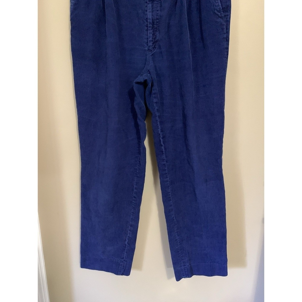 VTG Woolrich Men's Navy Corduroy Pants 34x29 Pleated Baggy Loose - Picture 4 of 16